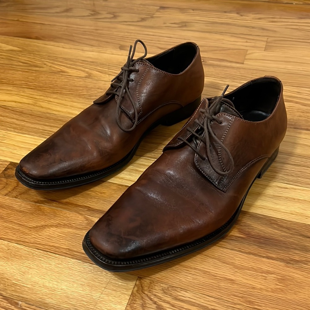To Boot New York Adam Derrick Brown Leather Mens Shoes Size 9